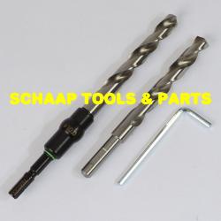 Centrotec Spiraalboor HSS 10,0 mm x 75 mm in boorhouder met reserveboor CE/M-Set | 495309